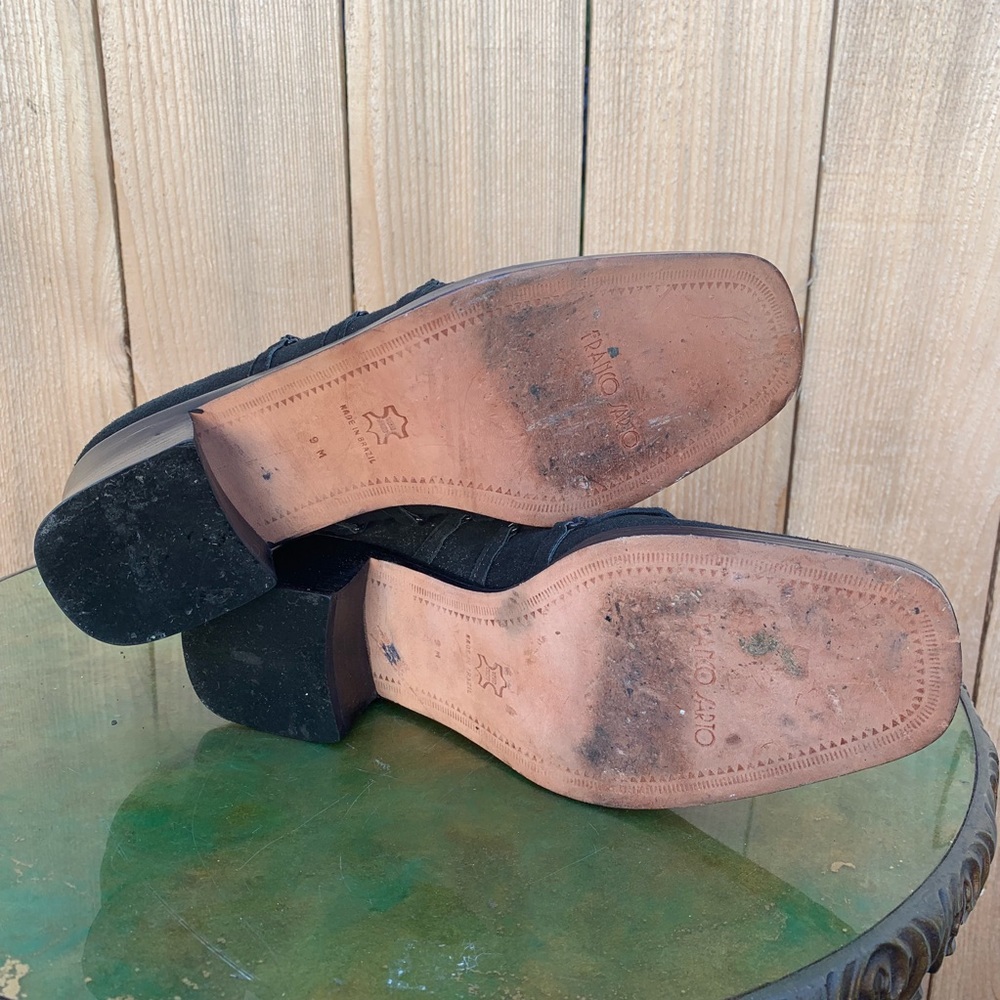 FRANCO SARTO black suede lace up shoes - Picture 2 of 7